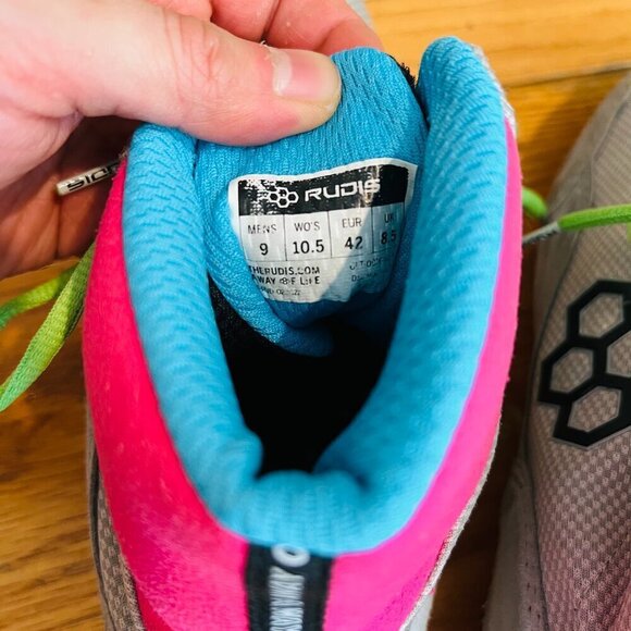 RUDIS Colt 2.0 Adult Wrestling Shoes - Magenta & Lime Size 9